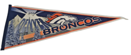 TAG Express NFL Denver Broncos Pennant Size 12 by 29 Vintage 1997 - £23.94 GBP