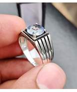 Natural Blue Sapphire Ring, Cylon Sapphire Ring, 925 Sterling Silver Uni... - $421.00