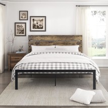 Lexicon Westley Metal Platform Bed, Full, Black/Brown - $150.99