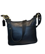 Vintage Coach Legacy 9966 Bag Black Leather Crossbody Purse Zip Hangtag - $199.00
