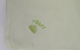 Parents choice green frog ribbet baby thermal receiving blanket waffle weave  - £15.52 GBP