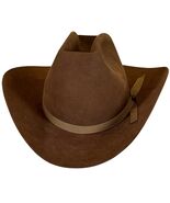 Bailey Regal Western Cowboy Hat 7⅜ Chestnut Brown Wool Felt Danes Wester... - $77.77