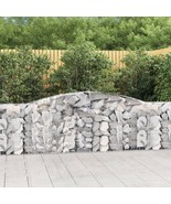  Gabion Basket Set of 3 Silver Galvanized Iron Large Durable - €895,16 EUR
