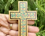 1 Pc Wood CROSS Pendant, Jesus Christ Wooden Locket Handmade 8 cm handpa... - £13.34 GBP