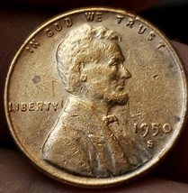 1950-S - US Lincoln Wheat Cent Coin - £2.37 GBP