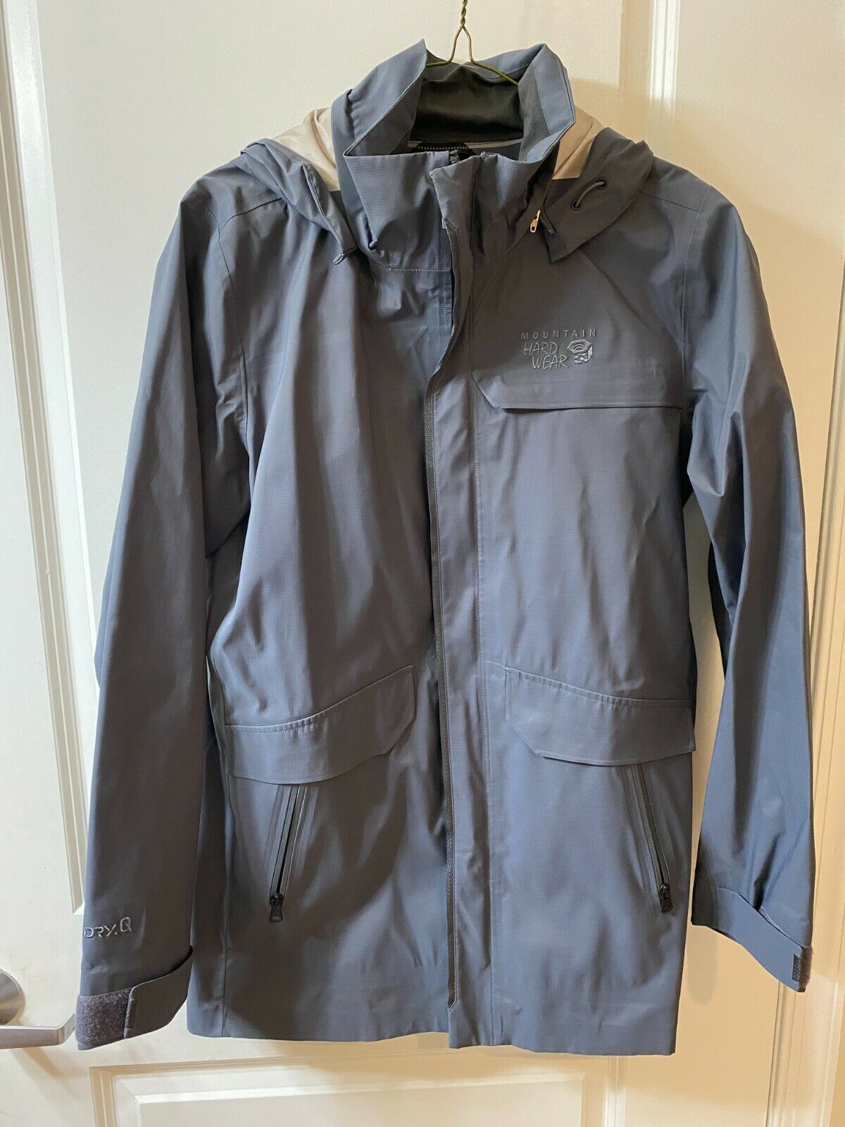Mountain Hardwear Men's Small Burdock Soft Shell Hooded Jacket Gray - $84.14