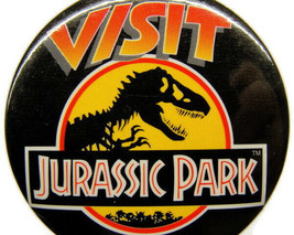 Jurassic Park Collectable Skeleton Badge Button Pinback Vintage NOS - $14.84