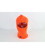 Vtg Thinsulate 40 Gram Distressed Winter Knit One Hole Beanie Hat Blaze Orange - $34.60