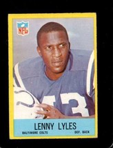 1967 Philadelphia #19 Lenny Lyles Vg (Rc) Colts *X77710 - £3.02 GBP