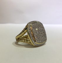 David Yurman Albion Ring with Diamonds in 18K Gold, 17 mm - £5,311.21 GBP