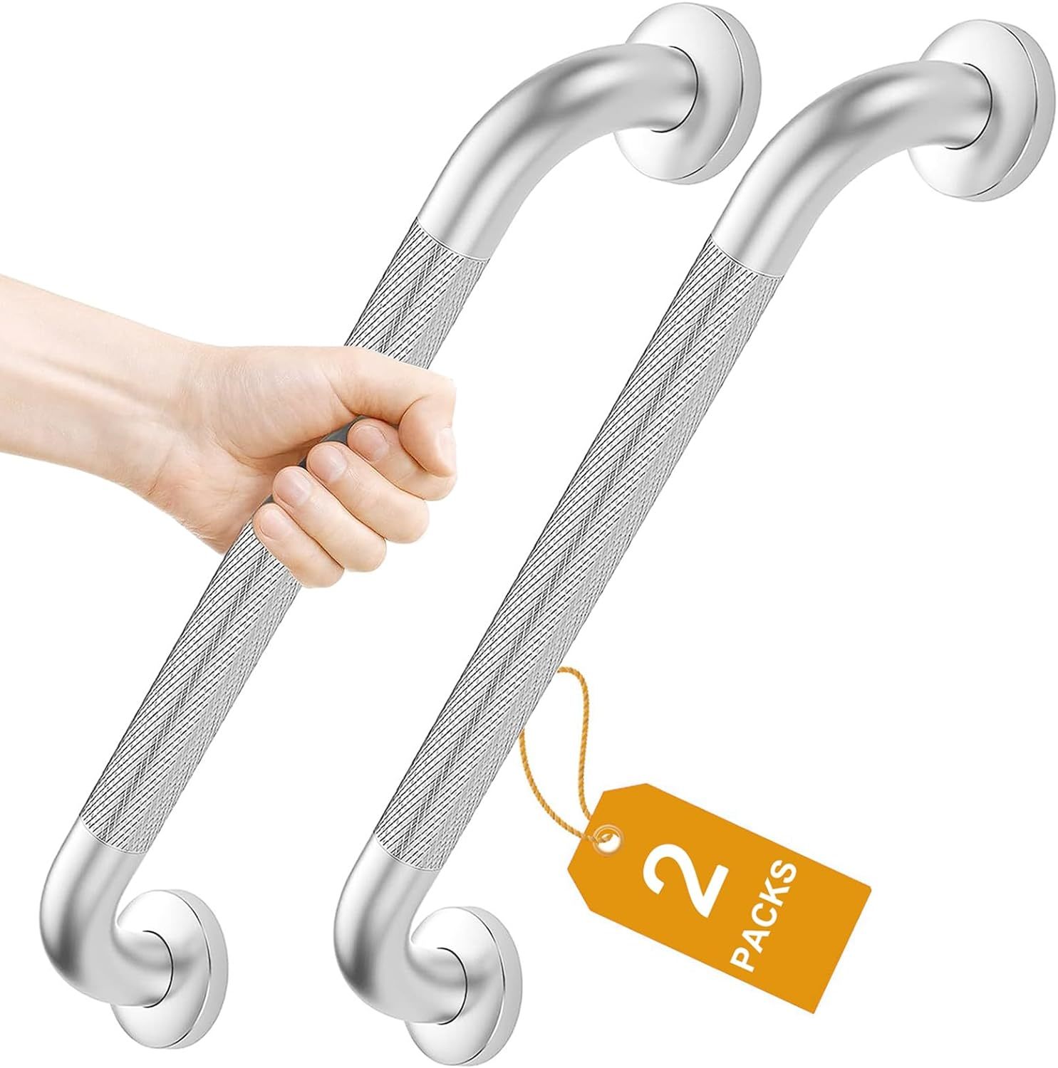 Shower Grab Bars: Fanhao 2 Pack - 16-Inch Stainless Steel Bathroom Grab ... - $40.98