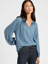 Banana Republic TENCEL Balloon-Sleeve Top, size XL, NWT - £68.34 GBP