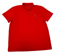 Izod Golf grid Polo Shirt Red Mens size XL - £11.99 GBP