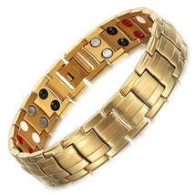 Bracelets For Men Therapy Germanium Magnetic Bracelet Wristband Health Hologram  - £38.27 GBP