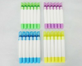 6 Wax Highlighter Pens, Waterproof, School, Home, Office, Choice of Neon... - £7.82 GBP