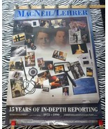 MacNeil / Lehrer Newshour PBS TV Poster Celebrating 15 Years 27x39 (1975... - £19.42 GBP