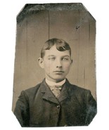 Tintype of Young Well Dressed Man Rosy Cheeks 1880s  2&quot;x3&quot; - See descrip... - £9.02 GBP