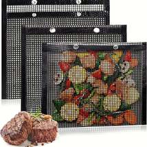 NonStick BBQ Mesh Grill Bag for Easy Clean Cooking - £11.95 GBP