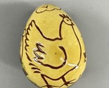 Lester Breininger Redware Pottery Decorative Egg Chicken  Rooster Robens... - $83.99