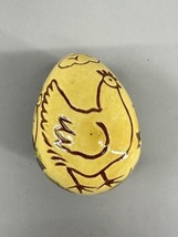 Lester Breininger Redware Pottery Decorative Egg Chicken  Rooster Robensonia PA. - £66.06 GBP