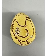 Lester Breininger Redware Pottery Decorative Egg Chicken  Rooster Robens... - £65.70 GBP
