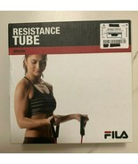 Fila Professional Fitness Pink Resistance Tube Medium Gym Workout Band +... - £11.77 GBP