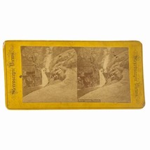 Stereoview Card Yosemite Silver Cascades Stereoscopic Views 1800s 19th Century - £6.11 GBP