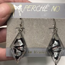 Perche No Made in Italy Art Glass Earrings  - £7.59 GBP