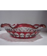 Westmoreland Wakefield Ruby Red Large, Deep Crimped Bowl  - $40.00