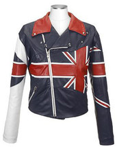 New Handmade Men UK Patriot Leather Jacket with XS to 6XL sizes 2019 - £119.61 GBP