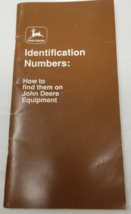 John Deere® Identification Numbers Manual 1990 How to Find Corporate Sec... - $15.15