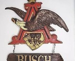 Vintage 3D Anheuser Busch Bavarian Beer Sign Flying Eagle Banner 17 x 18... - $64.99