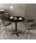LeisureMod Vail Round Dining Table with 27 in. Sintered Stone Tabletop i... - $254.66 CAD+