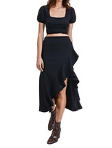 Painted Threads stephanie open back skirt set in Black - $40.00