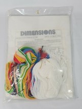 1984 Dimensions PlasticPoint Santas List Stocking Holder 27in x 5in 9049 - £18.27 GBP