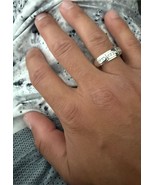 10K White Gold Diamond Round Men&#39;s Ring Band Size 10 - €381,38 EUR