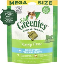 Greenies Feline Catnip Flavor Adult Dental Cat Treats, - $13.21