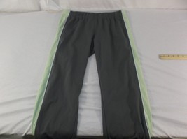 Nike Gray Light Mint Green Athletic Gym Track Running Sweats Pants Youth L - £12.26 GBP