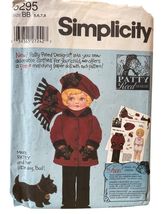 Simplicity 5295 Sewing Pattern Childs Jacket Pants Scarf Hat Sz 5-8 Patt... - $10.55