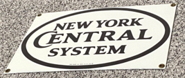 Vintage New York Central System Porcelain Enamel Sign 11” x 7” Ande Roon... - £20.19 GBP