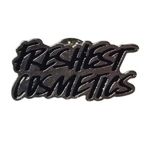 VTG Lush Freshest Cosmetics Promotional Lapel Pin Black Silver Advertisi... - $19.95