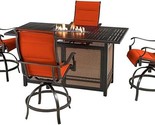 Hanover Traditions 5-Piece Outdoor High Dining Patio Set with Fire Pit, ... - £4,051.35 GBP