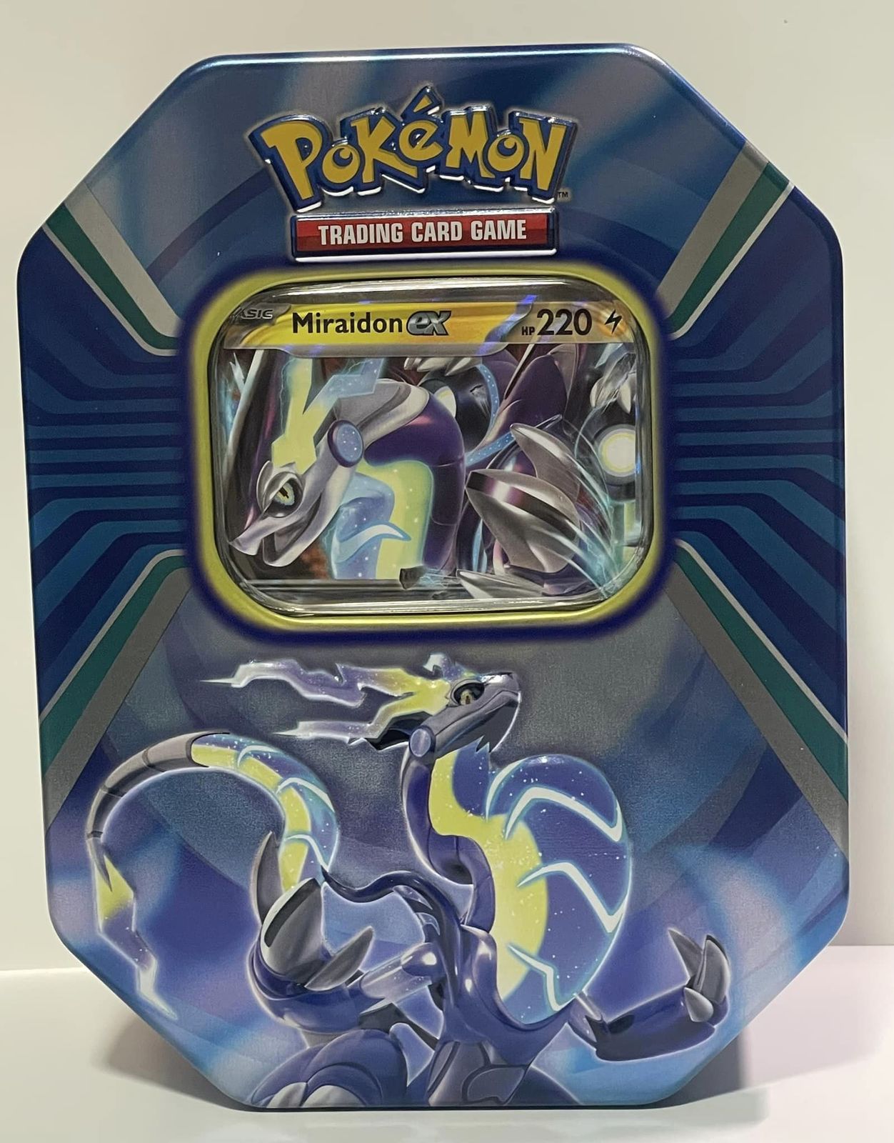 (1) Pokemon ex (Empty) Tin (1) foil promo card "Miraidon ex" - £9.59 GBP