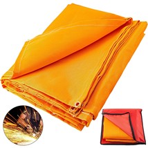 VEVOR 10 x 10 Ft Welding Blanket Orange Fiberglass Blanket Portable Fibe... - $75.79