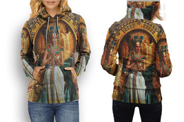 Cleopatra Egyptian Queen Design Hoodie Sporty Casual Graphic Zip up Hoodie for W - £27.07 GBP+