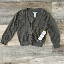 Nine West Women Olive Green Rayon Cardigan Sweater Sz S - £27.52 GBP