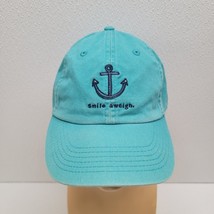 Life Is Good Womens Blue Smile Aweigh Anchor Summer Hat Cap Cotton Adjus... - $10.85
