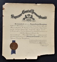 1937 antique HENRY WOLF BIKLE Albert Sigmund Schroeder PA Attorney Supre... - £53.31 GBP