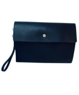 Steve Madden Clutch/Organizer &quot;BLACK~ GOLD HARDWARE&quot; with Strap. MINT CO... - $30.86 CAD