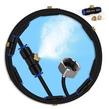 Misting Cooling System, Outdoor Misting System For Patio, 82 Ft Misting Line+21  - £53.48 GBP